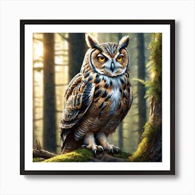 Great Horned Owl 10 Art Print