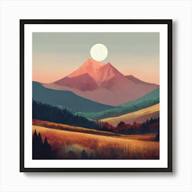 Mountain Landscape Art Print