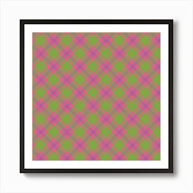 Plaid Fabric 72 Art Print