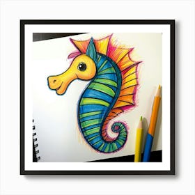 Seahorse 5 Art Print