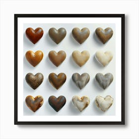 Heart Shaped Marbles Poster