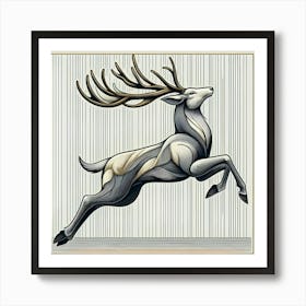 Elegance Deer Art Print