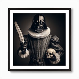 Darth Vader Shakespeare Portrait Star Wars Art Print Art Print