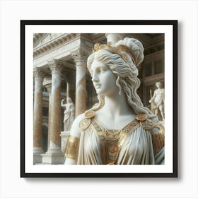 Statue Of Aphrodite 3 Art Print