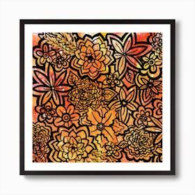 Wildfire Flowers 2 Art Print