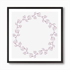 Floral Wreath Art Print