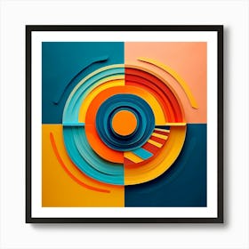 Abstract Circular Design Art Print