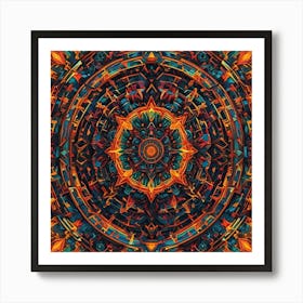 Abstract Mandala 8 Art Print