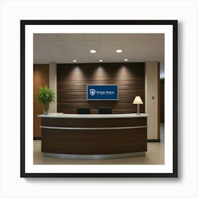 Default Create Unique Design Of Hospital Front Desk Wall Art 3 Art Print