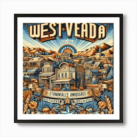 West Vegas Poster Art Print