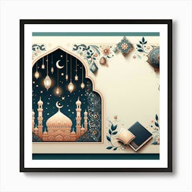 Muslim Holiday Greeting Card 10 Art Print