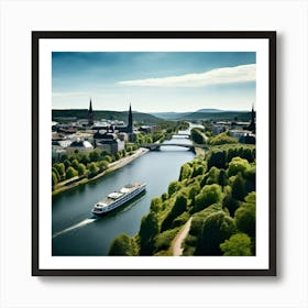 Architecture Tour Tourism River Capital Boat Skyline Scenic Vacancy Green Popular Road Wa (4) Art Print