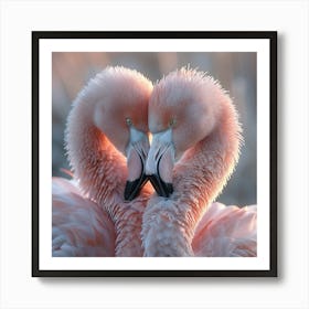 Pink Flamingos 3 Art Print