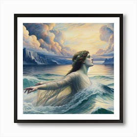 'The Woman In The Water' 1 Art Print