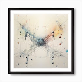 Abstract Bat Art Print