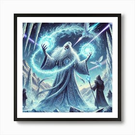 Elder Glacius Ice Magic Master Art Print