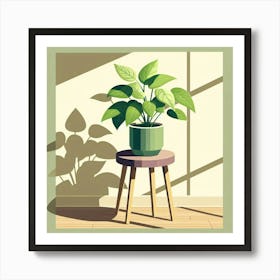 Plant In A Pot 4 Art Print