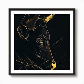 Bull Zodiac Art Print