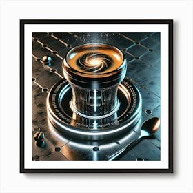 A Futuristic Drink Named Comet Pressed Espresso, Art Print