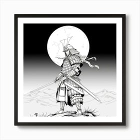 Samurai Art 48 Art Print