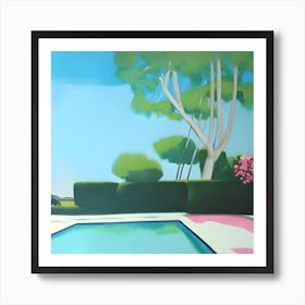 'The Pool' Abstract Painting Art Print