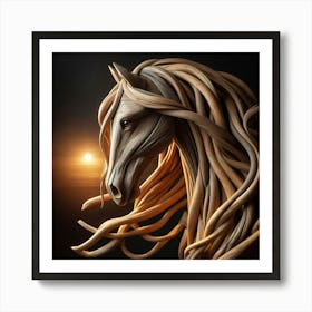 Horse Portrait Art Print