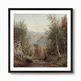 Stream In The Woods 2 Art Print