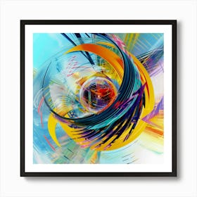 Abstract Swirl - Abstract Stock Videos & Royalty-Free Footage Art Print