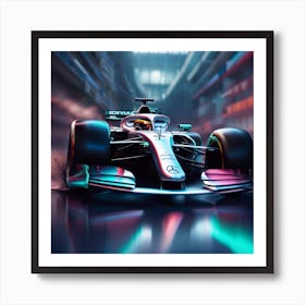 Mercedes F1 Car Art Print