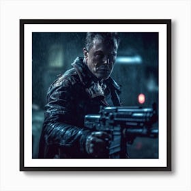 Armadiler Terminator Holding Gun Chaos Atmosphere Darkscare Cre E4d2fe97 5f25 4923 9af0 884791277974 Ins Art Print