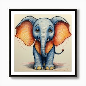 Little Elephant Art Print