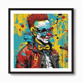 Andy Getty, Pt X, In The Style Of Lowbrow Art, Technopunk, Vibrant Graffiti Art, Stark And Unfiltere (11) Art Print