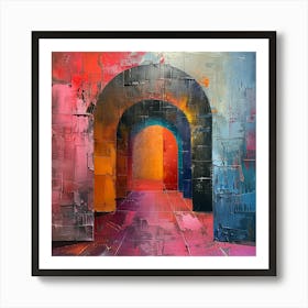 Archway Vibrance - city wall art, colorful wall art, home decor, minimal art, modern wall art, wall art, wall decoration, wall print colourful wall art, decor wall art, digital art, digital art download, interior wall art, downloadable art, eclectic wall, fantasy wall art, home decoration, home decor wall, printable art, printable wall art, wall art prints, artistic expression, contemporary, modern art print Art Print