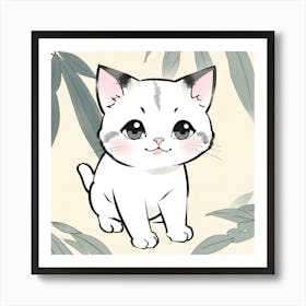 cute Cat ink style Art Print