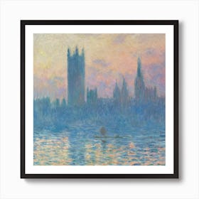The House Of Parliament, Sunset, Claude Monet Art Print