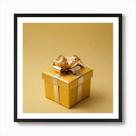 Gold Gift Box 5 Art Print