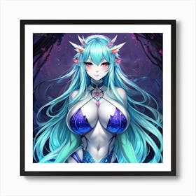 Sexy anime mermaid 06 Art Print