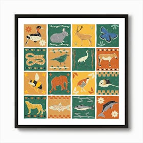 Animals Of The World Art Print