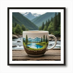 Coffee Mug Painting 2 Art Print