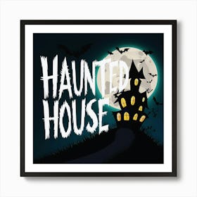 Happy halloween Illustration Spooky Horror devi background6 (6) Art Print