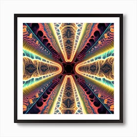 Psychedelic Cross 1 Art Print