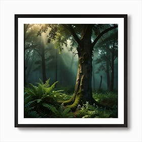 Dark Forest Art Print