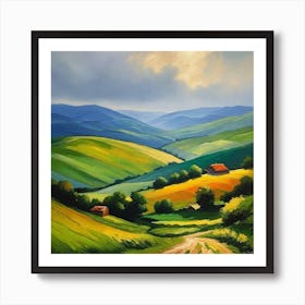 Landscape Painting 150 Art Print