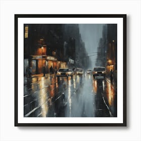 Rainy Night 2 Art Print