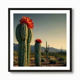 Cactus Flower 1 Art Print