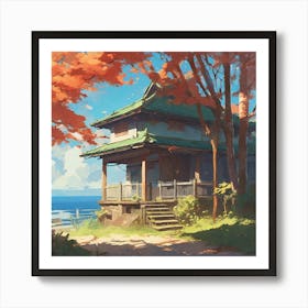 House By The Sea Art Print