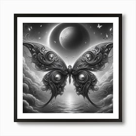 Butterfly In The Sky 17 Art Print