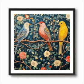 Birds On A Branch Art 13 Art Print