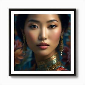 Chinese Beauty 1 Art Print