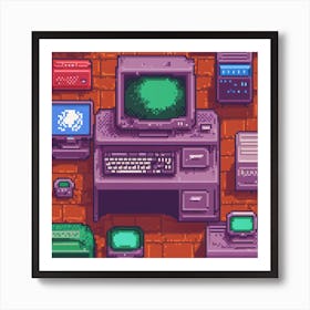 Pixel Art 41 Art Print